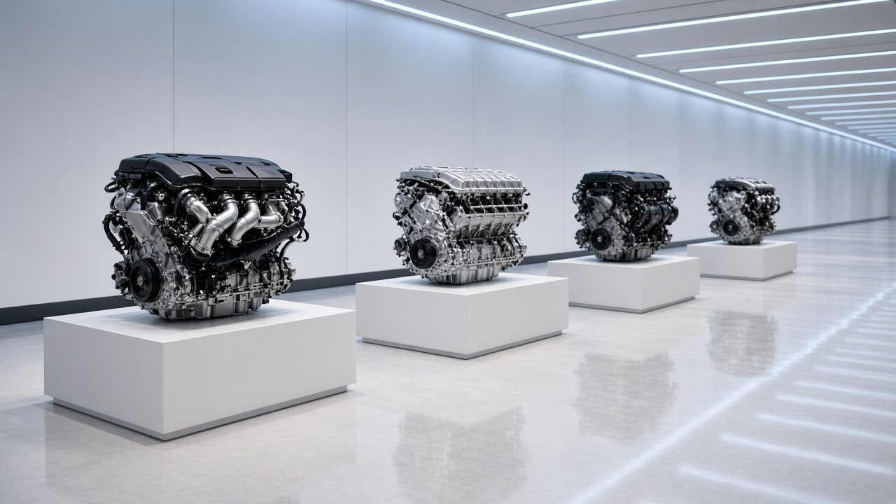 Performance engine in warm studio light